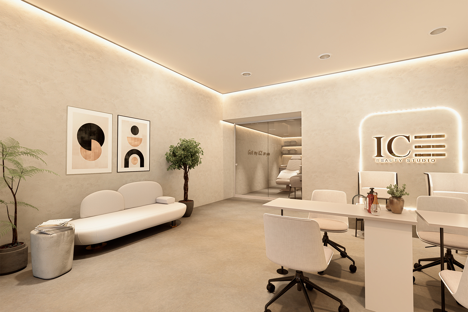 Sala de espera - Design minimalista